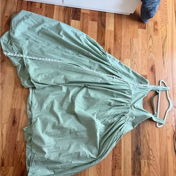 Green Sleeveless Assymetrical Dress sz 16 - Picture 7 of 8